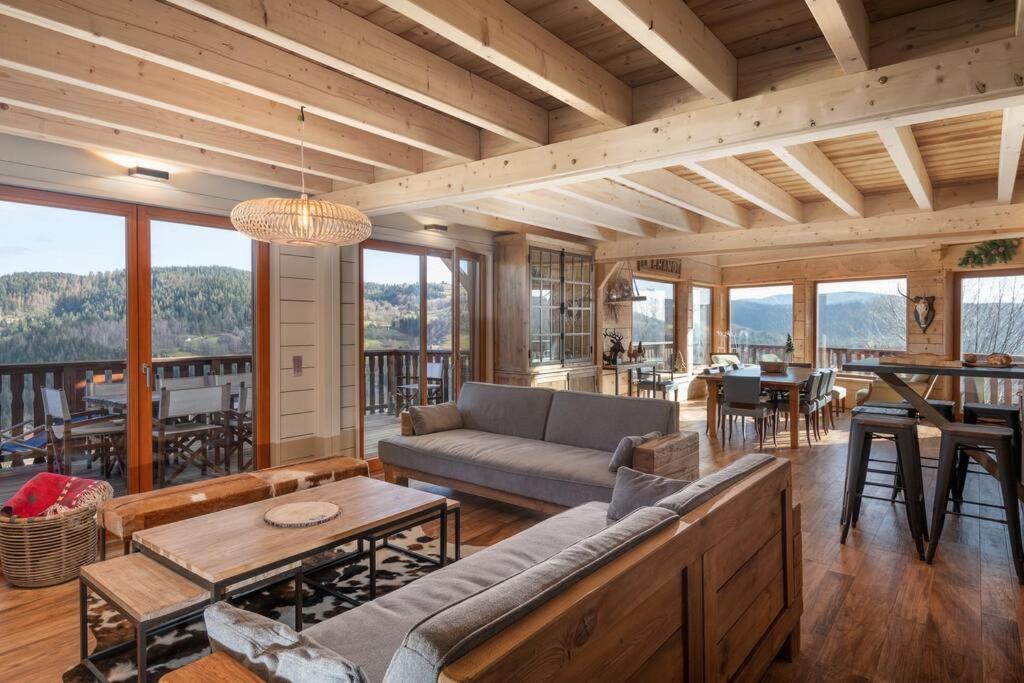 Luxueux Chalet Avec Vue Sur Les Pistes Et Le Hohneck Le Tholy Exterior photo